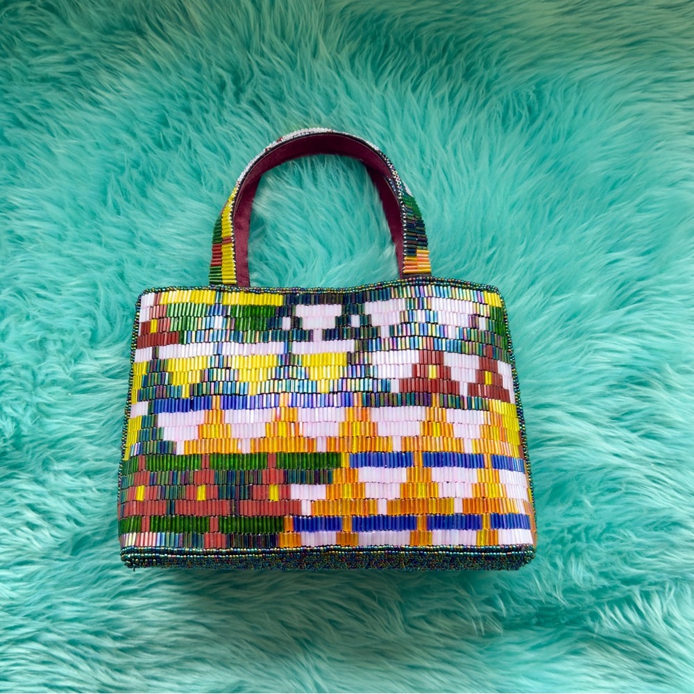 Colorful Beaded Women's Bag